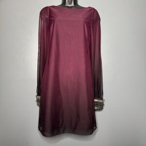 A BEYER Goth Fairy Whimsical Dress Cuffed Dark Romantic Size 8 Cold Shoulder Y2k